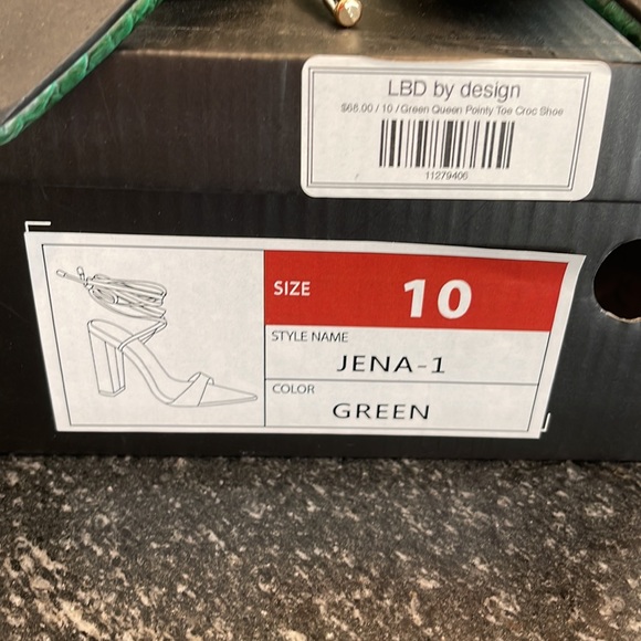 Green Block Heel - Picture 8 of 8